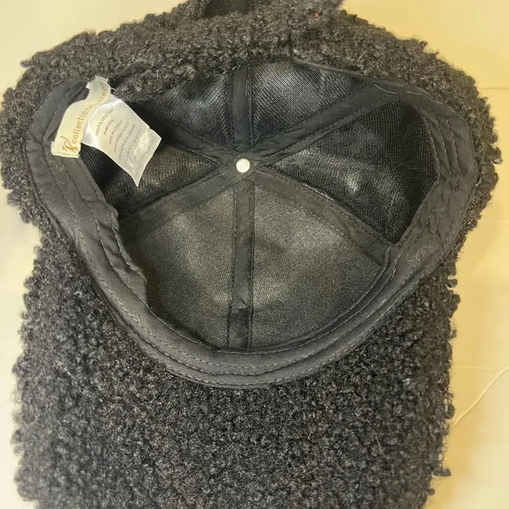 Collection Eighteen Women's Black Fuzzy Hat